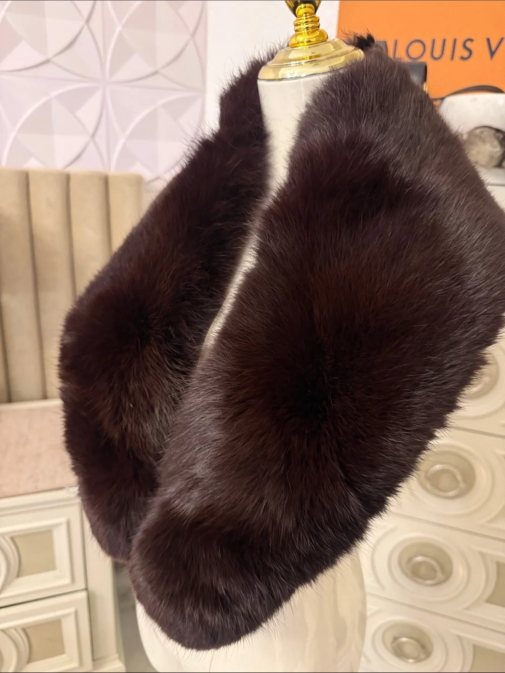 Real Fox fur collar
